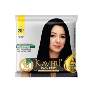 Kaveri Easy Fast Hair Colour for woman - Professional Hair Colour Glossy Finish Long Lasting Formula - (Pack of 12)