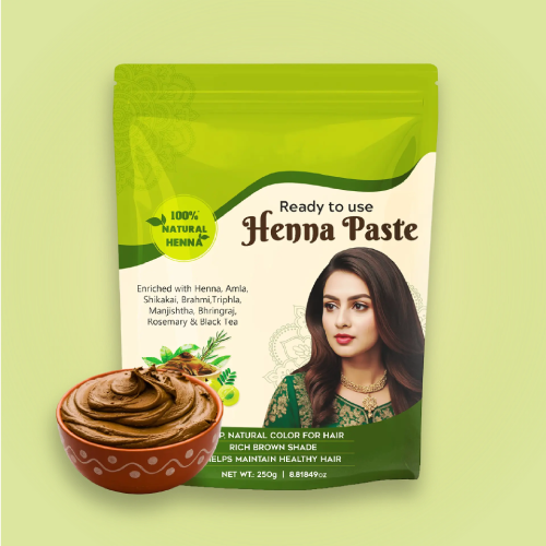 Kaveri Ready to Use Henna Paste for Henna Hair Color with Amla & Shikakai – 250g & 500g