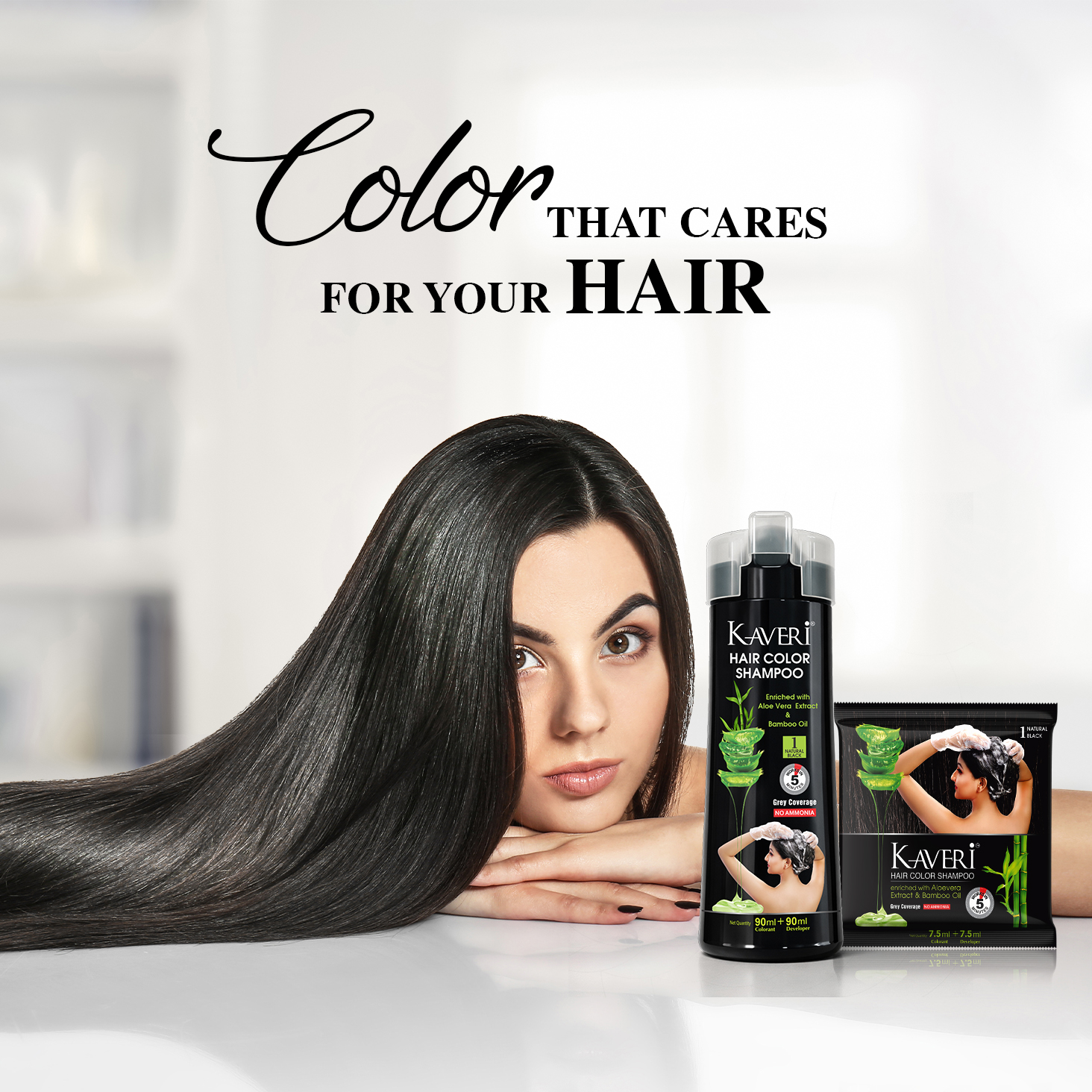 Kaveri 5 Minute Hair Color Shampoo for Women with Grey Coverage – 180ml - Image 6