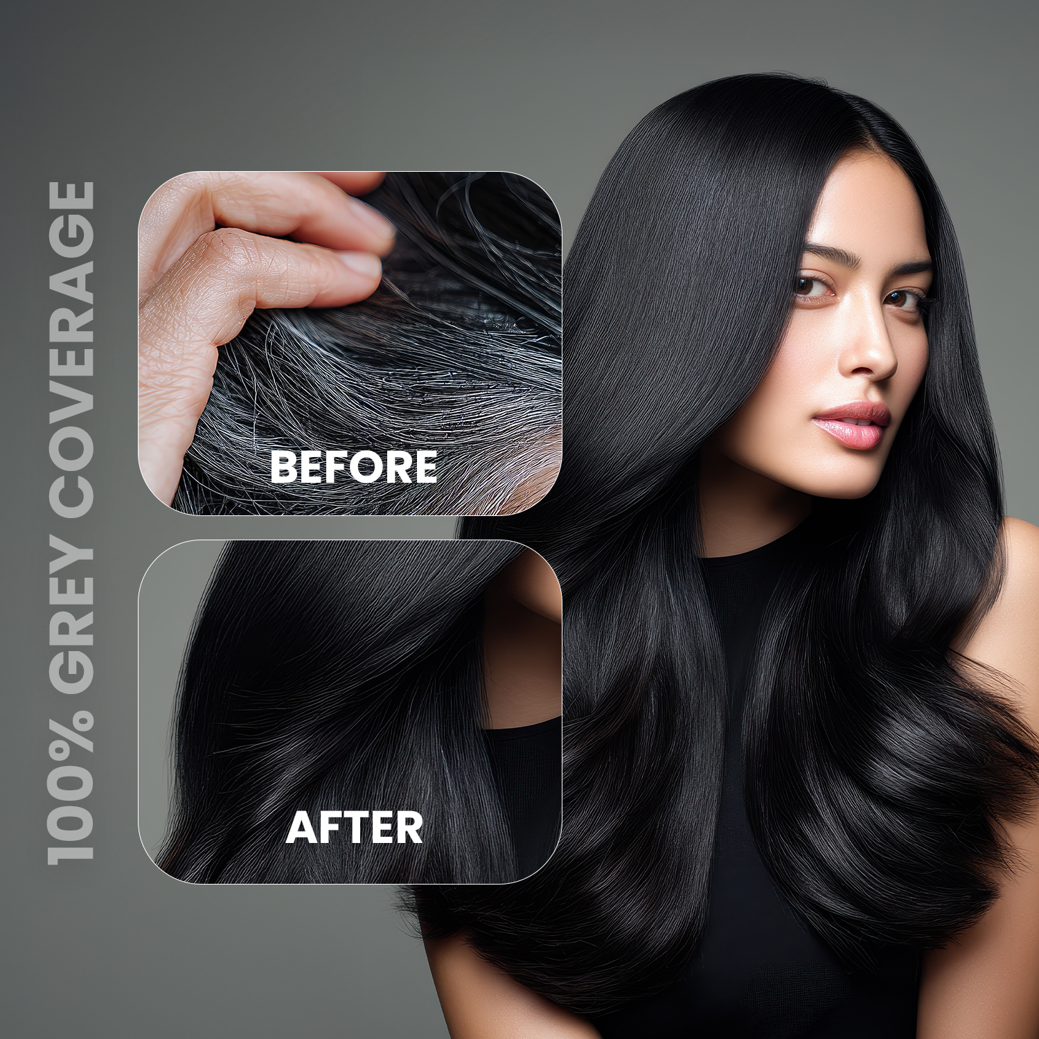 Kaveri Fruit Vinegar Gel Hair Color for Grey Coverage – Ammonia Free | 450ml x 2 - Image 6