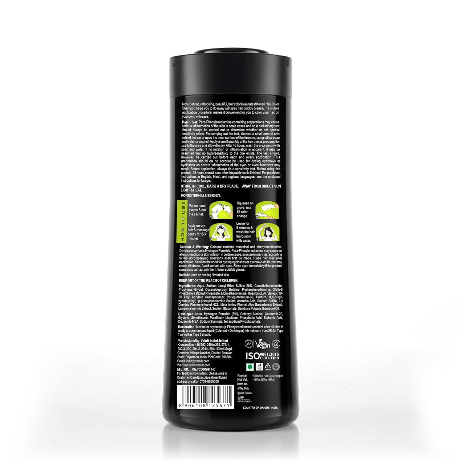Kaveri 5 Minute Hair Color Shampoo for Women with Grey Coverage – 180ml - Image 2