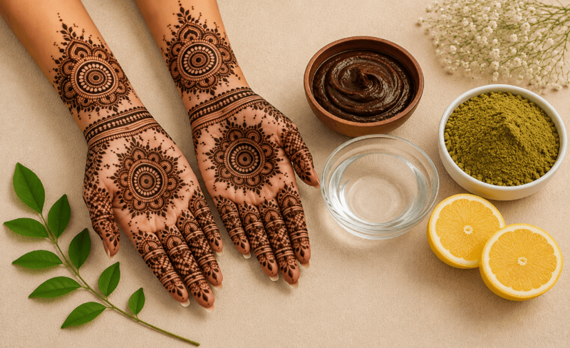How Brides Can Get Dark Mehendi Naturally