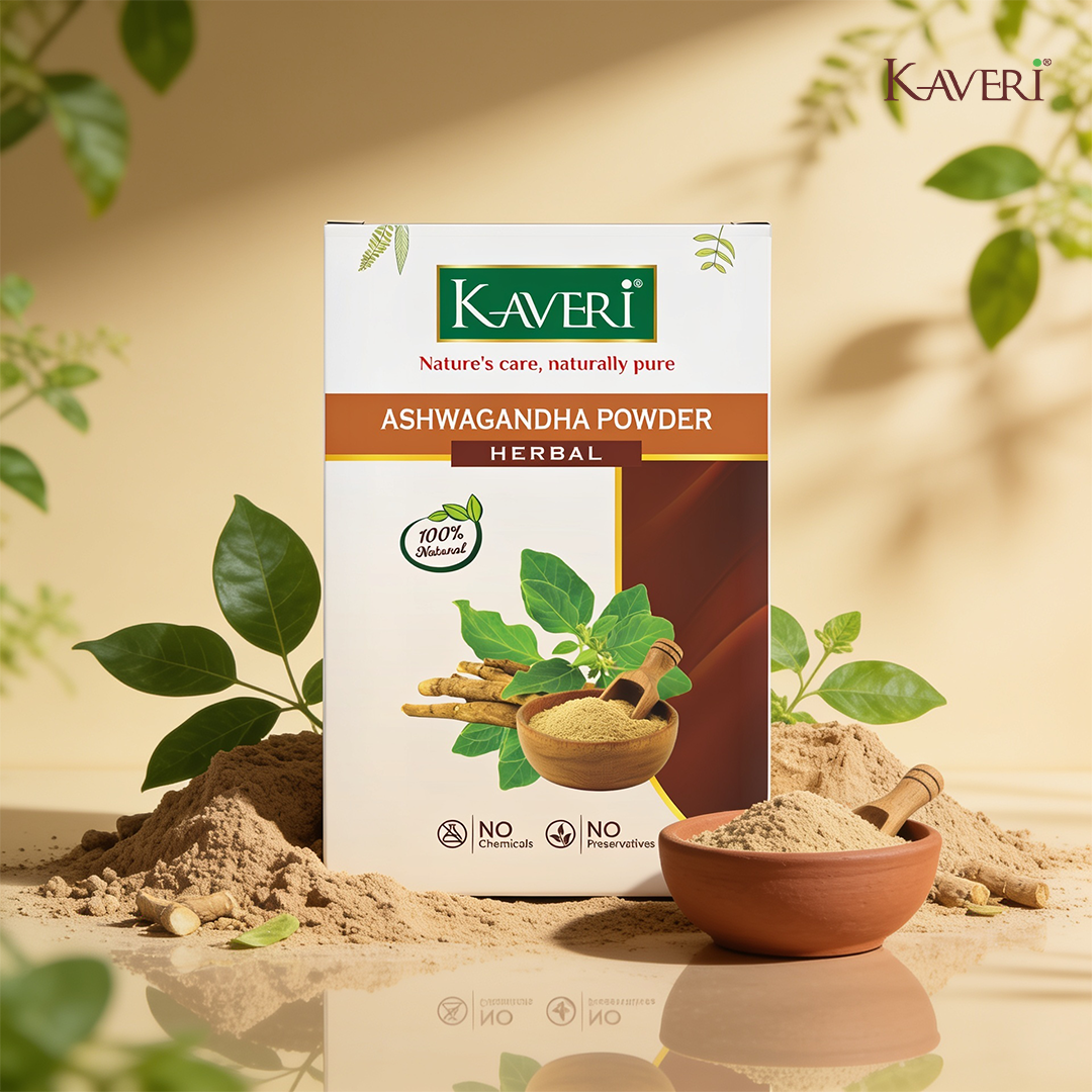 Kaveri Ashwagandha Powder for Hair & Skin Care | Natural Organic Herbal Ashwagandha Powder | DIY Face Pack & Hair Mask | Chemicals & Preservatives Free 200gm - Image 3