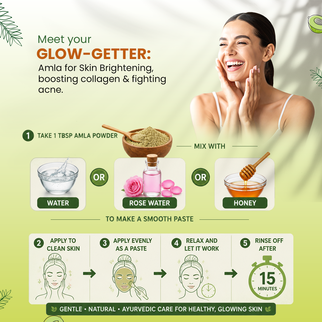 Kaveri Amla Powder for Hair & Skin Care | Pure Indian Gooseberry Powder | DIY Herbal Hair Mask, Face Pack & Scalp Care | 200g - Image 6