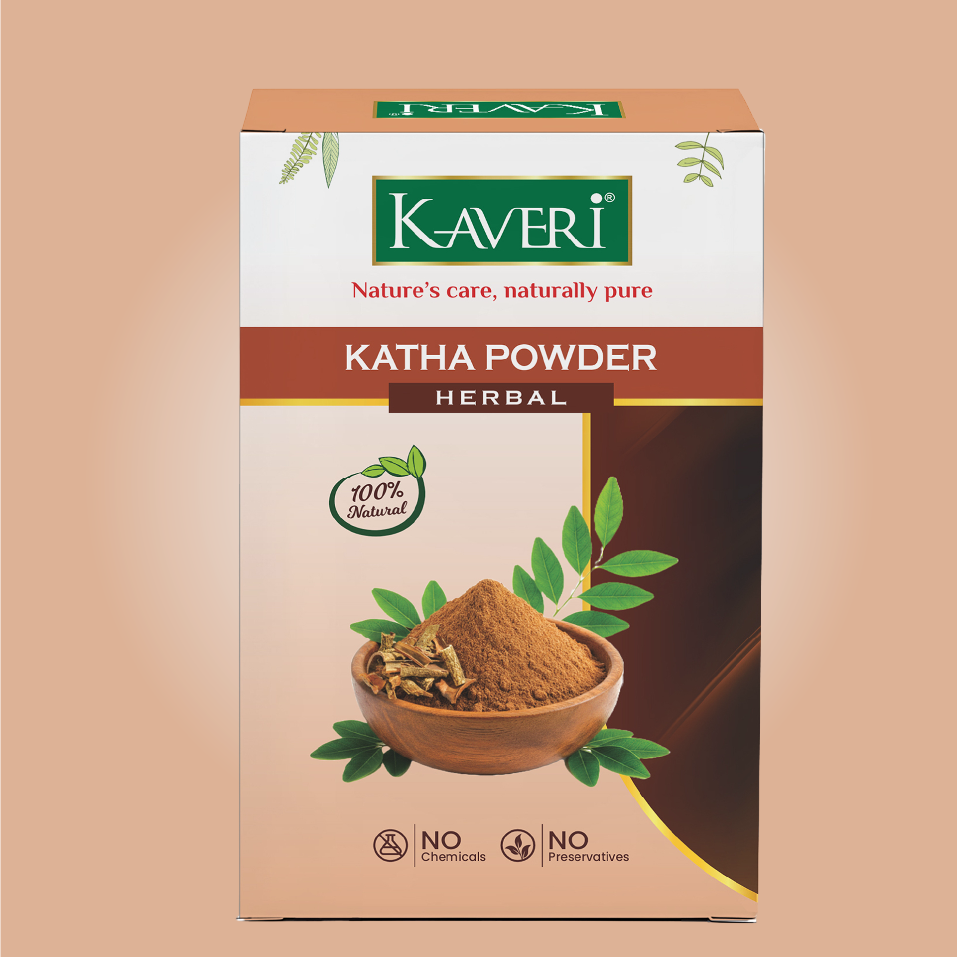 Kaveri Katha Powder for Hair & Skin Care Natural Organic Herbal Katha Powder | DIY Face Pack & Hair Mask | No Chemicals & No Preservatives 200gm