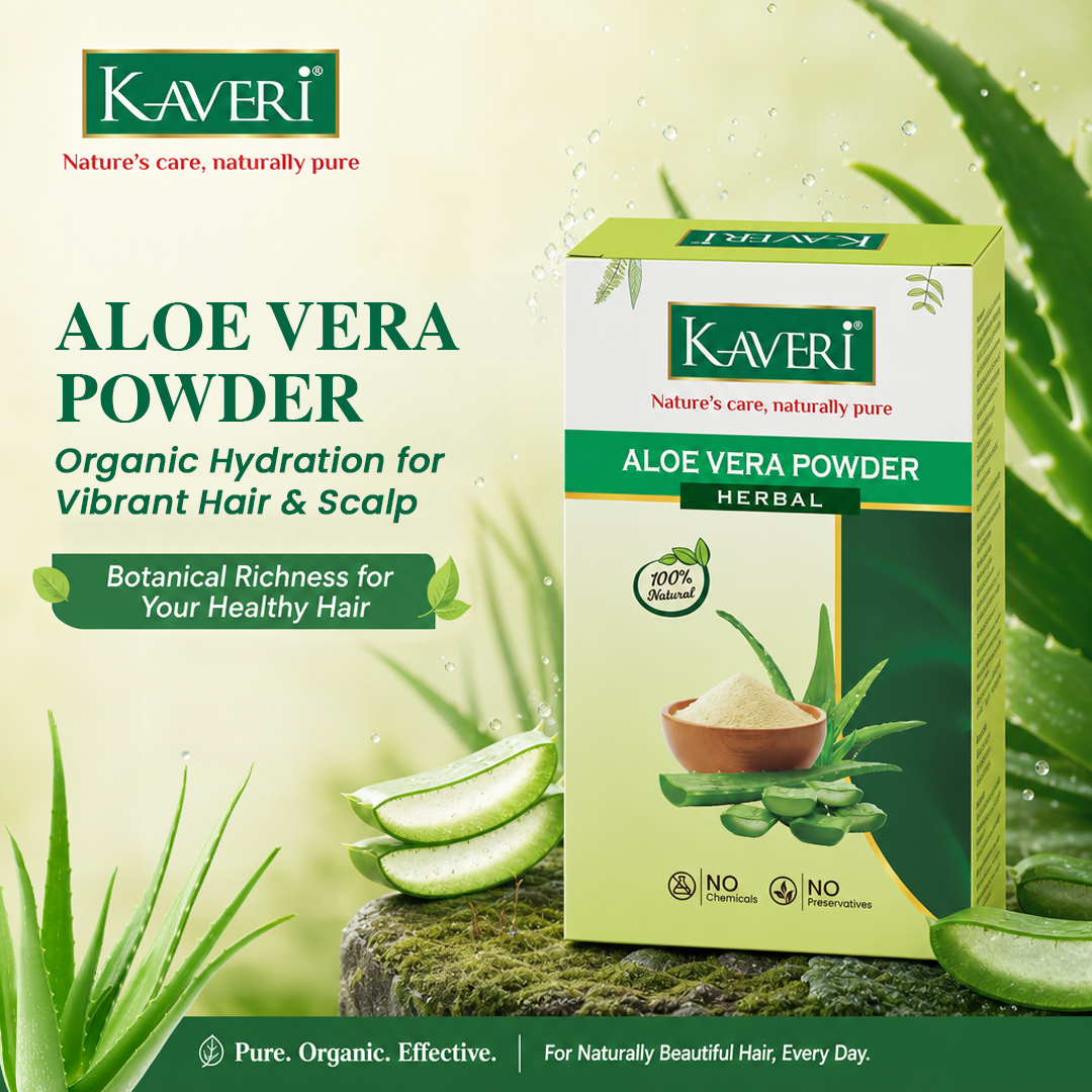 Kaveri Aloe Vera Natural Organic Powder for Hair & Skin | Chemical & Preservatives Free | For Face Pack Hair Mask & Scalp Nourishment | 200gm - Image 7