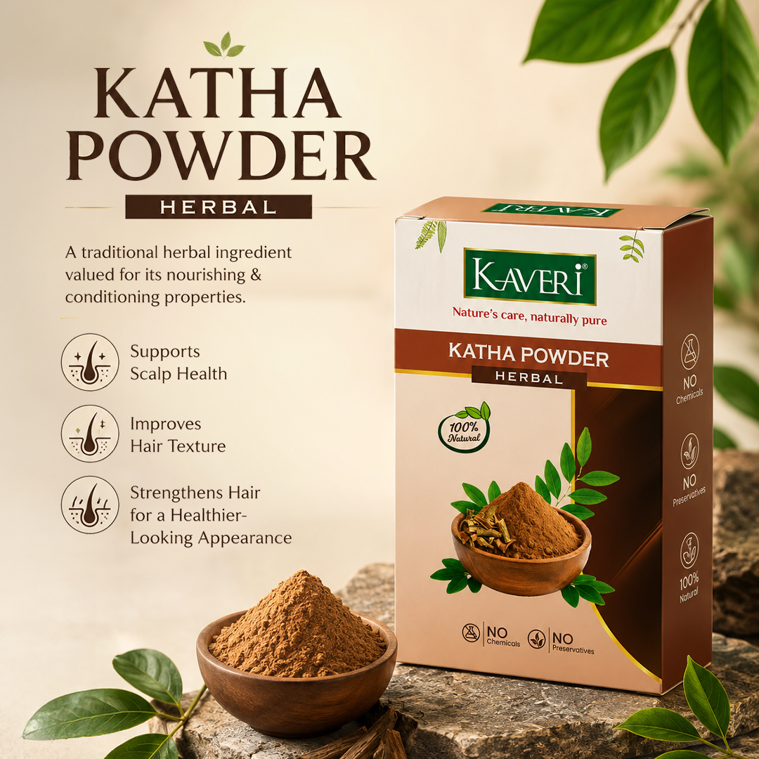 Kaveri Katha Powder for Hair & Skin Care Natural Organic Herbal Katha Powder | DIY Face Pack & Hair Mask | No Chemicals & No Preservatives 200gm - Image 6