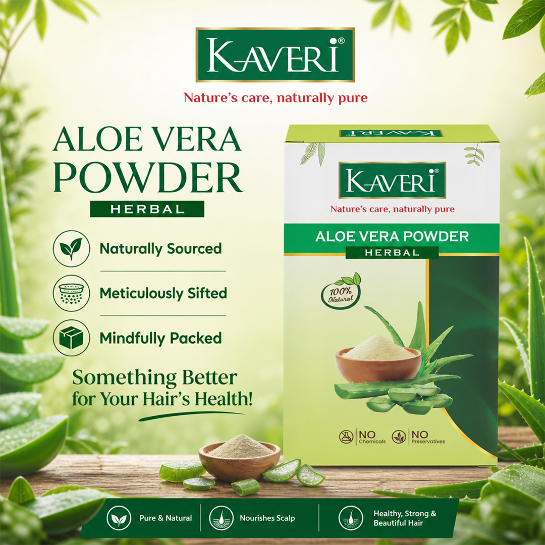 Kaveri Aloe Vera Natural Organic Powder for Hair & Skin | Chemical & Preservatives Free | For Face Pack Hair Mask & Scalp Nourishment | 200gm - Image 4