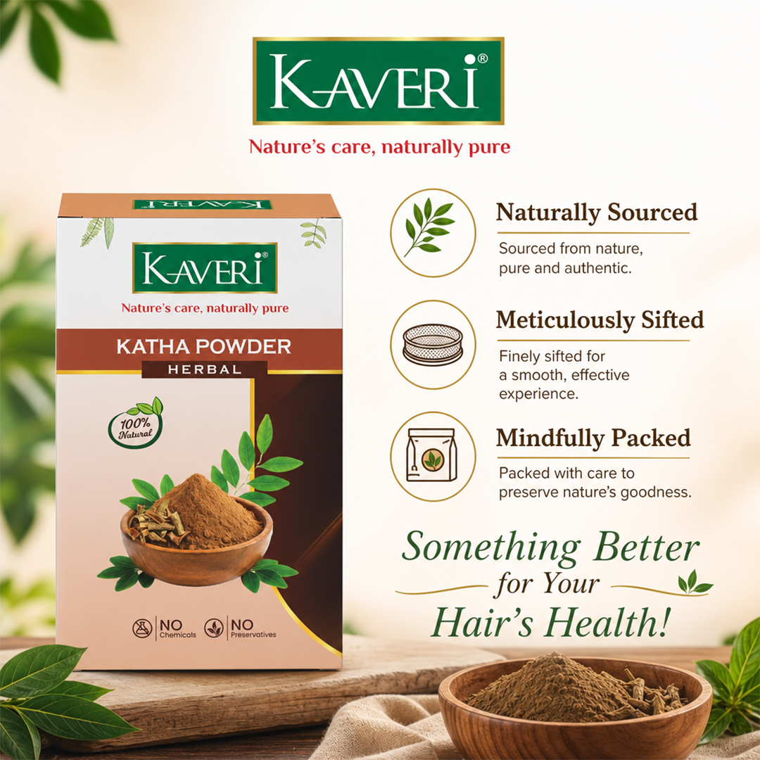 Kaveri Katha Powder for Hair & Skin Care Natural Organic Herbal Katha Powder | DIY Face Pack & Hair Mask | No Chemicals & No Preservatives 200gm - Image 7