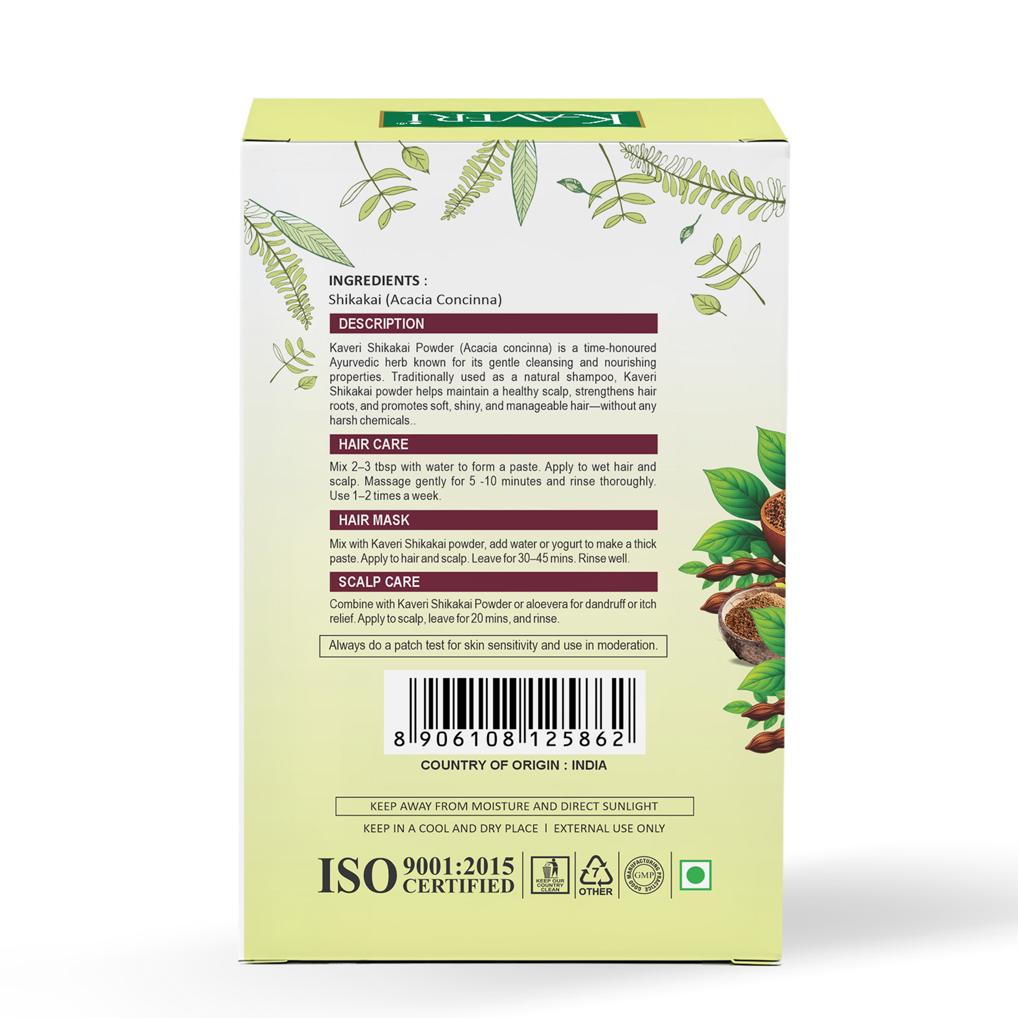 Kaveri Shikakai Powder for Hair Care | Natural Herbal Hair Cleanser | Ayurvedic Hair Mask & Scalp Care Powder | Chemicals & Preservatives Free 200gm - Image 2
