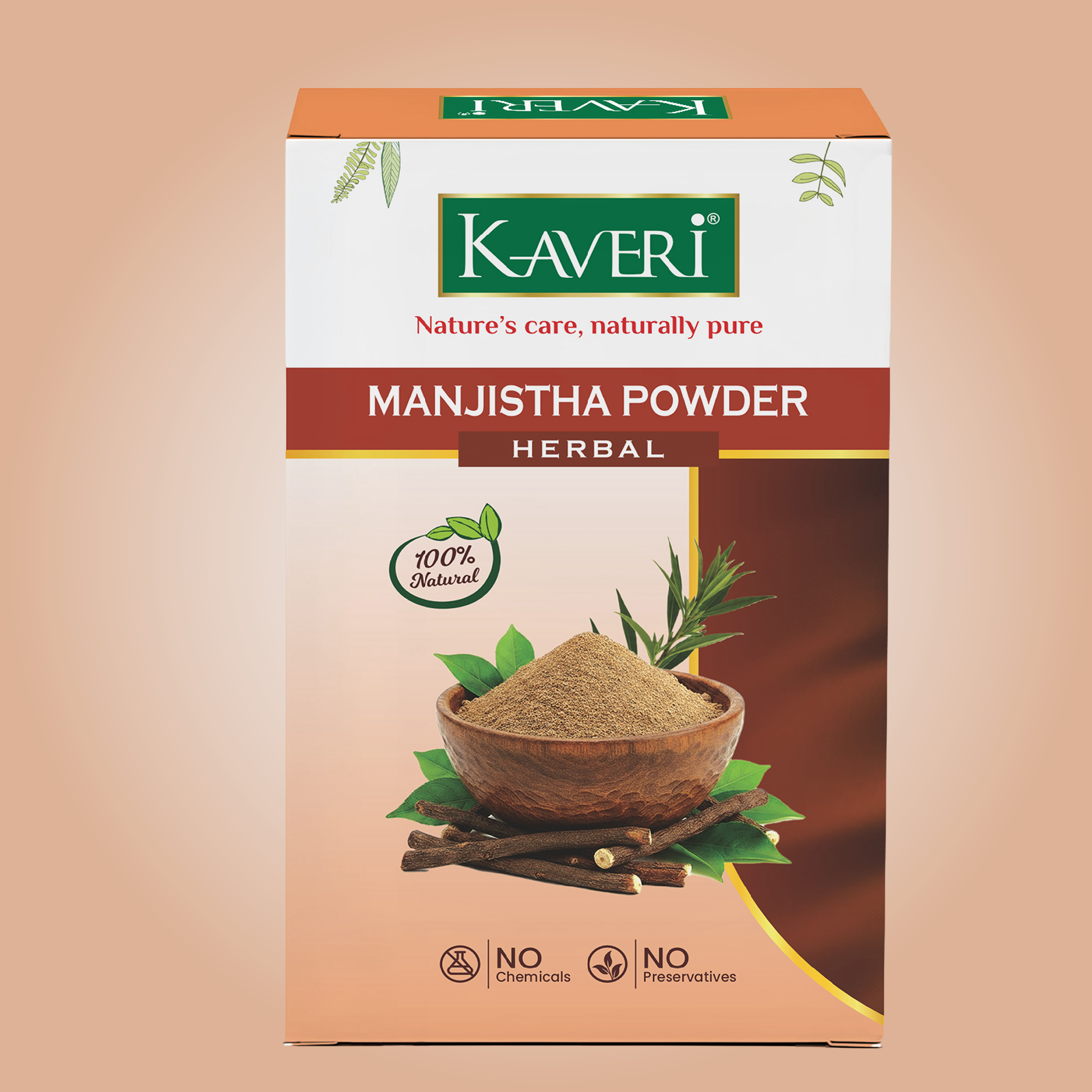 Kaveri Manjistha Powder | Natural Manjistha Root Powder for Skin & Hair Care | Herbal Face Pack for Glowing Skin | Ayurvedic Hair & Scalp Care | Chemicals & Preservatives Free 200g