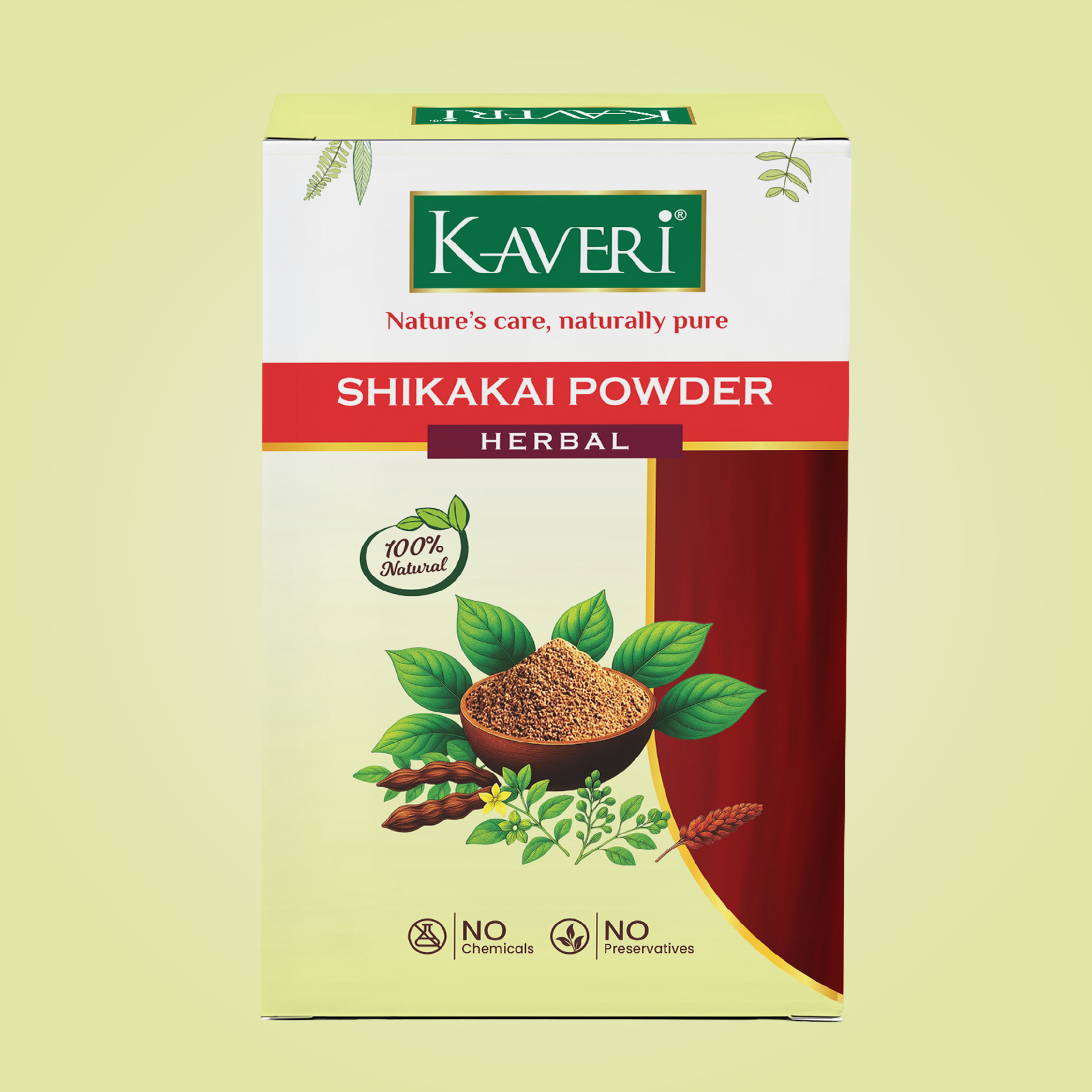 Kaveri Shikakai Powder for Hair Care | Natural Herbal Hair Cleanser | Ayurvedic Hair Mask & Scalp Care Powder | Chemicals & Preservatives Free 200gm