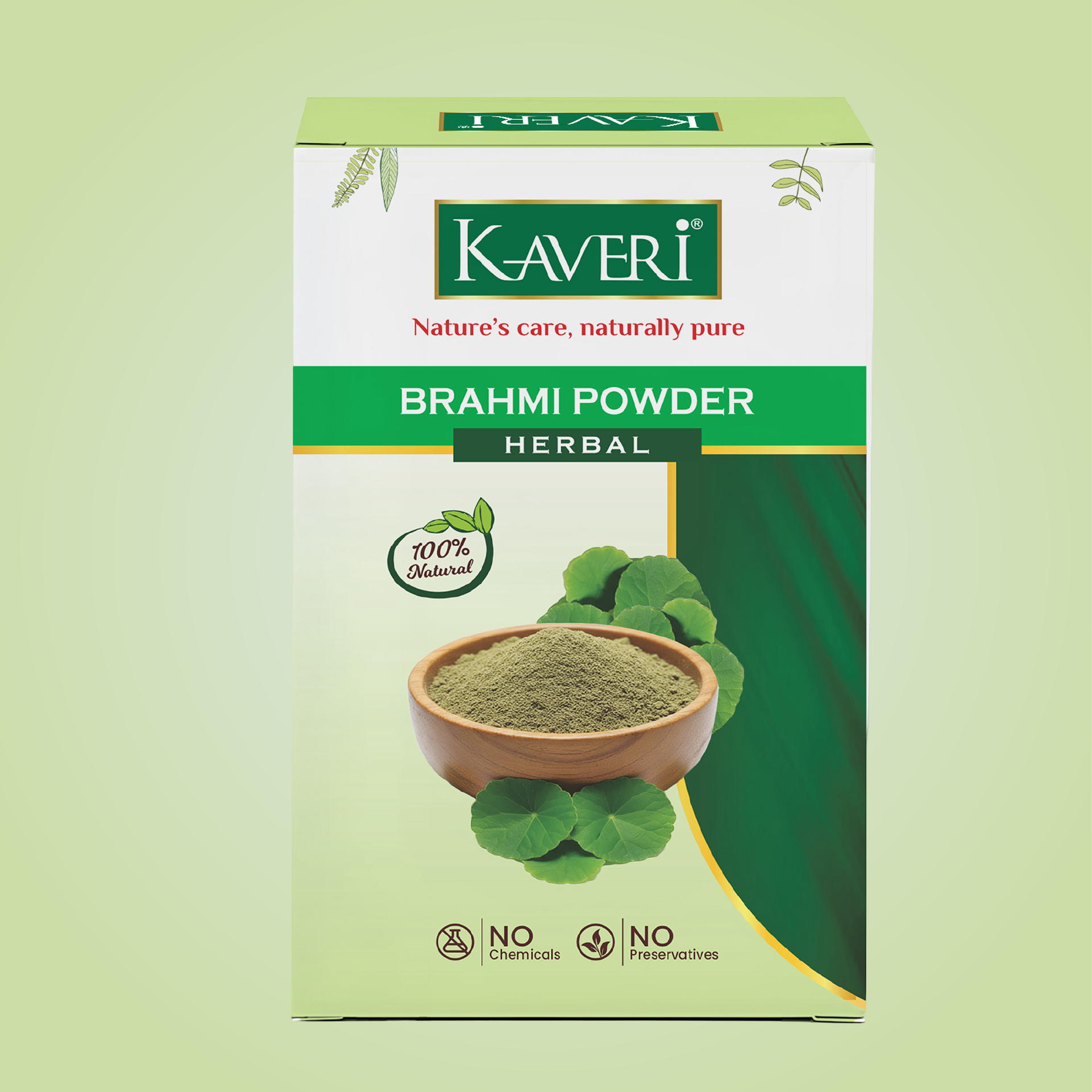 Kaveri Brahmi Powder for Hair & Skin Care | Natural Brahmi Powder | Herbal Hair Mask & Face Pack | Supports Healthy Hair Growth & Scalp Care |Chemicals & Preservatives Free | 200gm