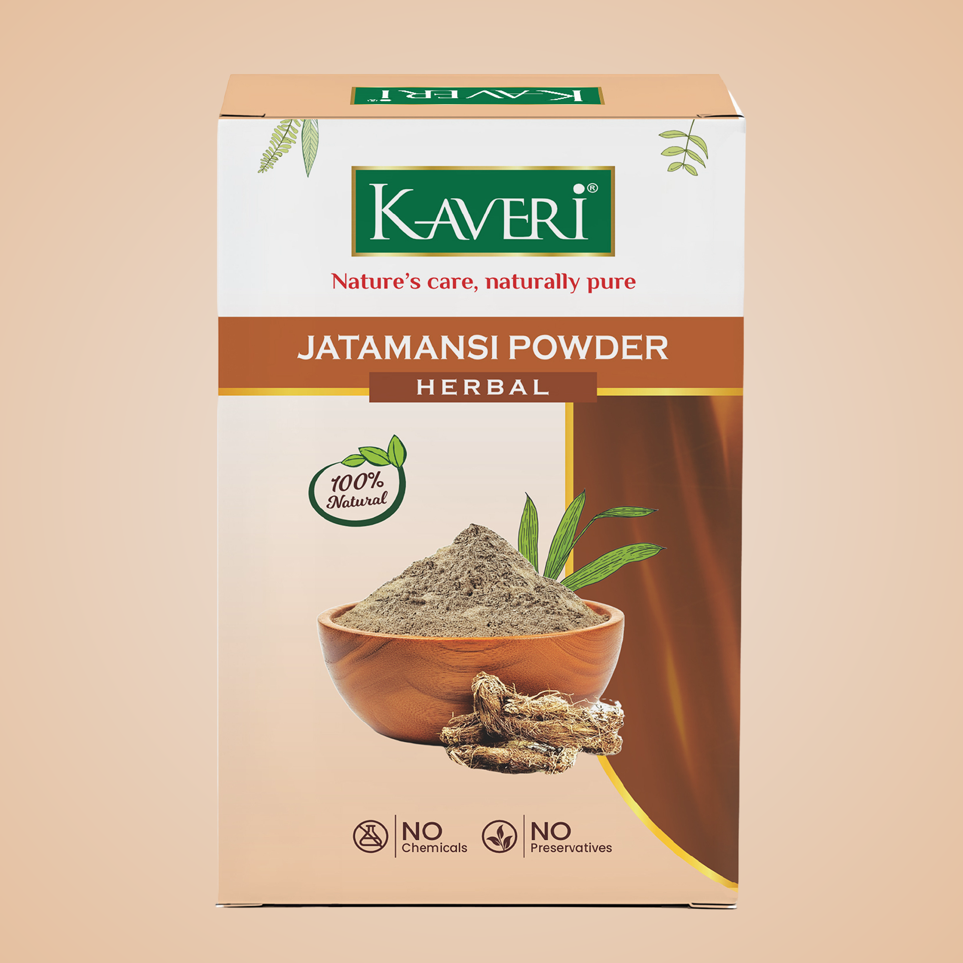 Kaveri Jatamansi Powder for Hair & Skin Care – Natural Herbal Jatamansi Root Powder | Hair Growth & Scalp Care | DIY Face Pack | Chemicals & Preservatives free 200gm