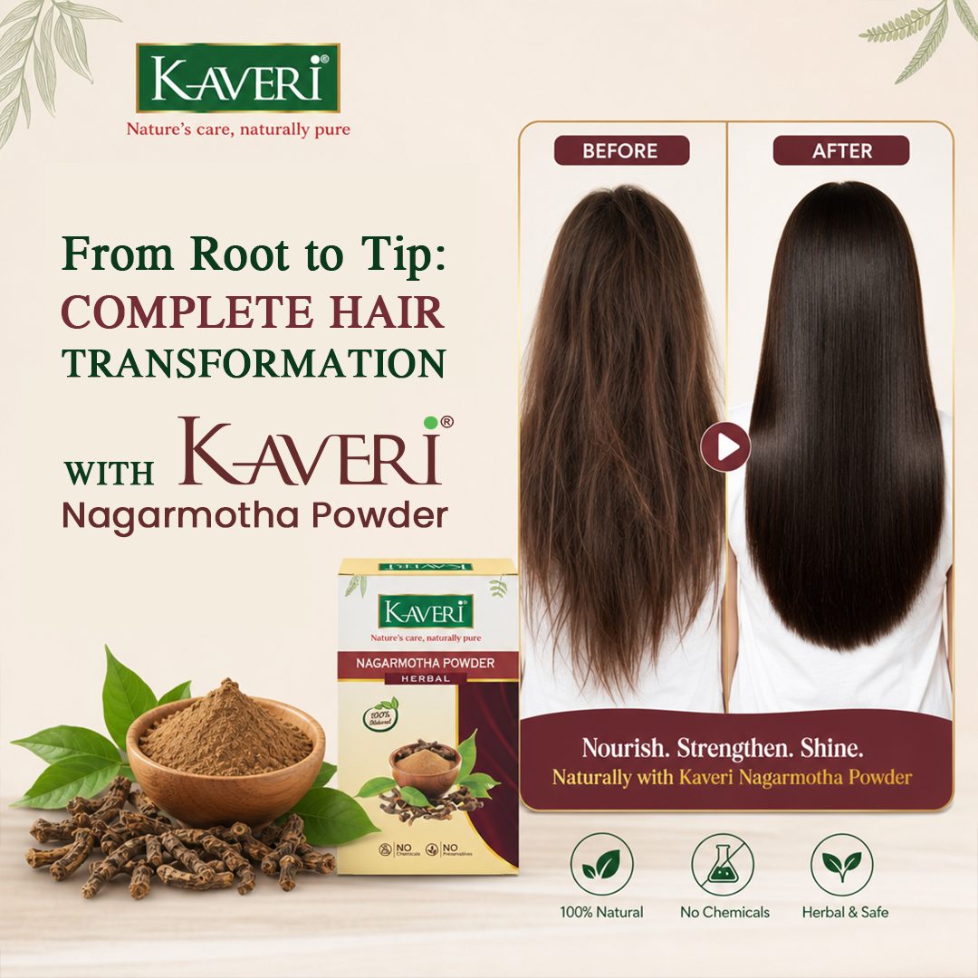 Kaveri Nagarmotha Powder for Skin & Hair Care |Natural Cyperus Rotundus Powder | Herbal Face Pack & Hair Mask | Helps Control Excess Oil & Dandruff | Chemicals & Preservatives Free 200g - Image 6