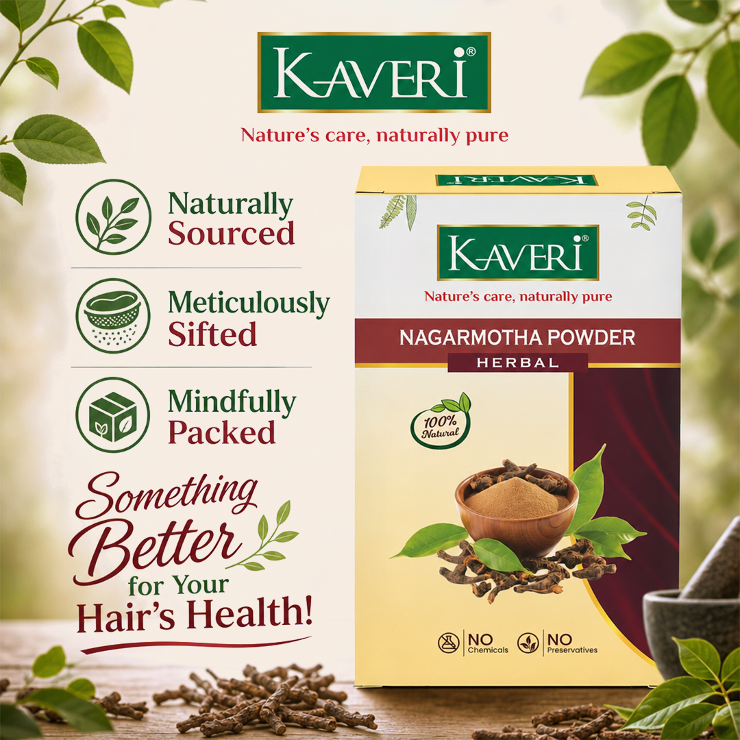 Kaveri Nagarmotha Powder for Skin & Hair Care |Natural Cyperus Rotundus Powder | Herbal Face Pack & Hair Mask | Helps Control Excess Oil & Dandruff | Chemicals & Preservatives Free 200g - Image 5